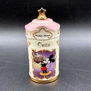 Lenox Disney Mickey Mouse Porcelain Onion Spice Jar Decorative Vintage 1995